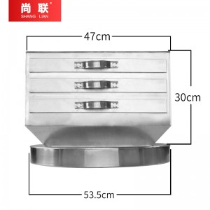 全鋼特厚加大不銹鋼腸粉箱 抽屜式粉撐 商用廣東拉腸3格4抽腸粉機